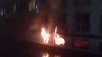 نقل 3 مصابين إثر حريق السفينة السياحية بالأقصر إلى المستشفى