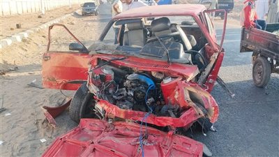 ننشر أول صور لحادث تصادم سيارة نقل أموال مع ملاكي في قنا