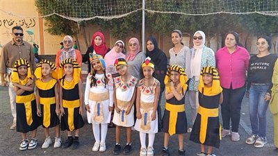 بالزي الفرعوني.. مدرسة بالغردقة تحتفل بافتتاح المتحف المصري الكبير| صور