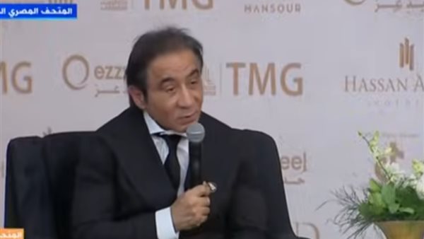 أحمد عز خلال المؤتمر