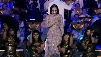 لقطات من حضور شريهان حفل افتتاح المتحف المصري الكبير