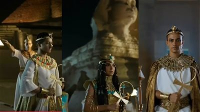 بالزي الفرعوني.. أحمد مالك وغزي وسلمى أبو ضيف وهدى المفتي يشاركون في افتتاح المتحف المصري الكبير