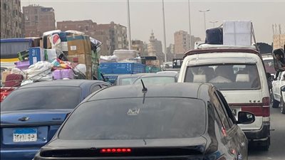 تكدس مروري بطريق القاهرة - الإسكندرية الزراعي إثر تصادم 3 سيارات بطوخ 