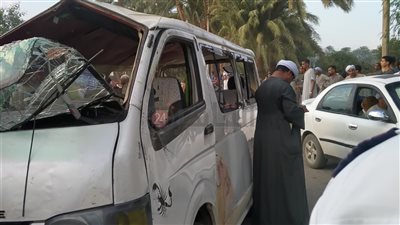 إصابة 7 أشخاص إثر انقلاب ميكروباص بالفيوم