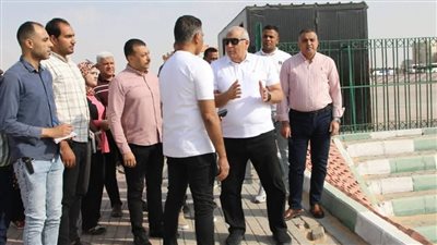 محافظ الوادي الجديد يتفقد المدينة الرياضية بمجمع المصالح الحكومية