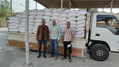 ضبط 10 أطنان سكر بدون فواتير داخل سيارة نقل في الأقصر