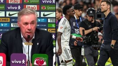 أنشيلوتي يكشف تفاصيل حديثه مع فينيسيوس بعد تصرفه مع تشابي ألونسو