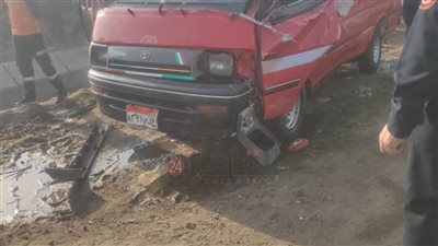 إصابة 6 أشخاص إثر انقلاب ميكروباص بترعة على طريق زفتى – بنها في الغربية