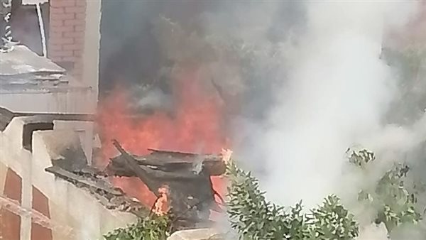 جانب من الحريق 