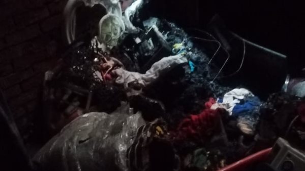 جانب من الحريق