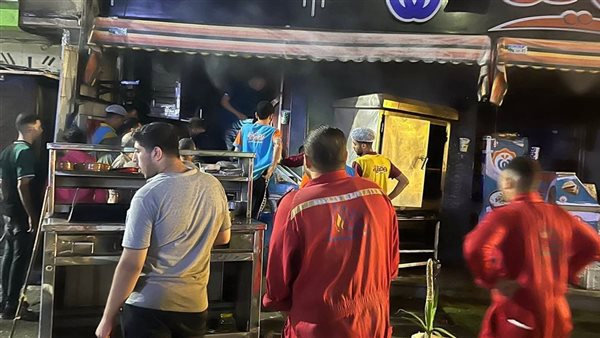 حريق بمحل كشري في