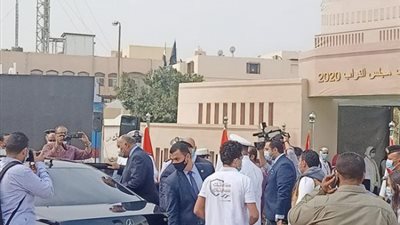 وزير الخارجية يدلي بصوته في انتخابات النواب بالتجمع الخامس (فيديو)