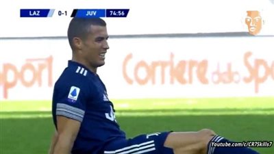 إصابة قوية لـ&#8221;رونالدو&#8221; في مباراة لاتسيو بالدوري الإيطالي