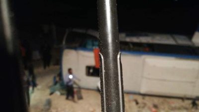 ارتفاع عدد مصابي حادث العائدين من احتفالات مار جرجس بقنا لـ39 شخصاً(فيديو)