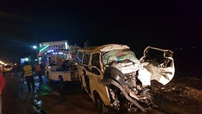 إصابة 8 أشخاص إثر انقلاب ميكروباص بطريق العدوة في الفيوم