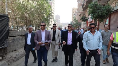 محافظ الجيزة يتفقد مشروع الصرف الصحي بمدينة النجوم في بولاق الدكرور