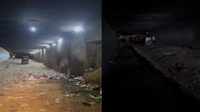 بعد نشر القاهرة 24 | حي العمرانية يُضيء نفق أبو زارع.. والأهالي: نناشد المسؤولين برفع القمامة والرصف