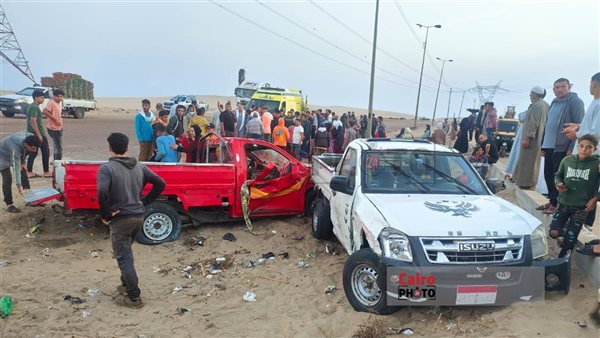 جانب من حادث التصادم