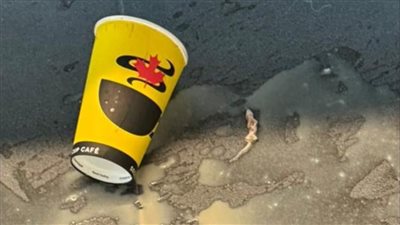 سيدة تعثر على برص في كوب شاي من متجر سكند كب