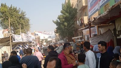 إقبال كثيف على التصويت بانتخابات مجلس النواب بقرى خط اللاهون بالفيوم