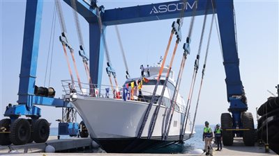 قناة السويس للقوارب الحديثة تدشن يختًا سياحيًا جديدًا بطول 37 مترًا من طراز Sport fisher man 