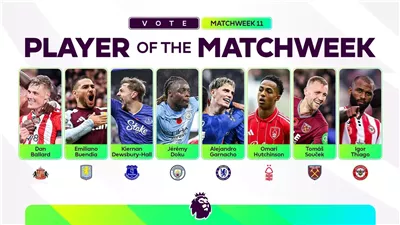 غياب صلاح.. قائمة المرشحين لجائزة أفضل لاعب خلال الجولة الـ11 بالدوري الإنجليزي