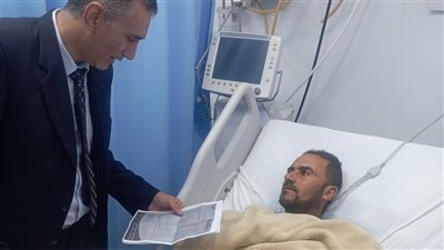 مدير عمل الغربية يتابع حالة المصابين في انهيار سقف خرساني على عمال بالمحلة الكبرى