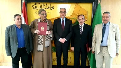 محافظ الفيوم يشهد توقيع بروتوكول تعاون لرفع كفاءة الإنتاج الزراعي وتنمية الثروة الحيوانية