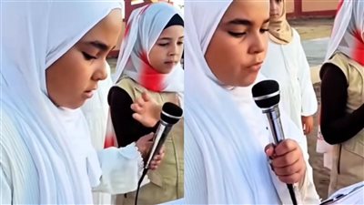 عندنا آثار ياما.. أول تعليق من والد آيات صاحبة تريند الإذاعة المدرسية للمتحف الكبير: حضّرتها لوحدها