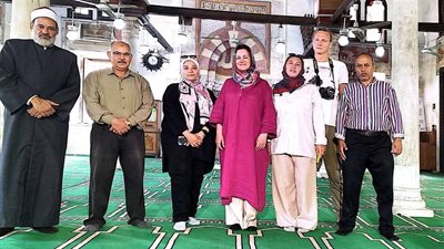 أوقاف الفيوم ترحب بوفد إيطالي في زيارة لمسجد قايتباي الأثري بالفيوم