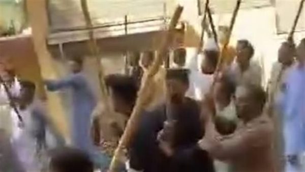 جانب من المشاجرة