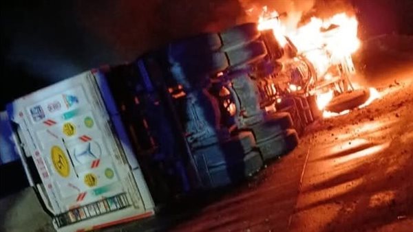 انقلاب سيارة نقل