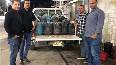 ضبط نصف طن بنزين 80 في حملة تموينية بالفيوم