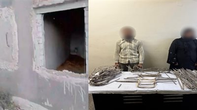 باعهم لتاجرة خردة.. القبض على سارق أبواب حديدية بإحدى المقابر بالشرقية