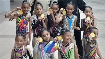 7 بطلات من الأقصر يتوجن بذهبيات كأس مصر لجمباز الأيروبيك تحت 8 سنوات