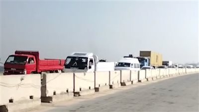 فتح الطريق الإقليمي بالمنوفية بعد غلقه بسبب الشبورة المائية