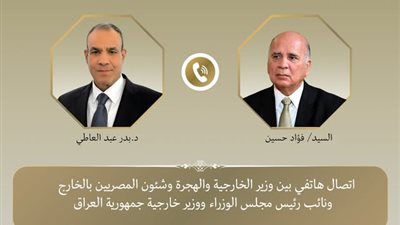 وزير الخارجية ونظيره العراقي يبحثان التطورات الإقليمية الراهنة
