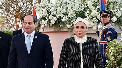 الرئيس السيسي وقرينته يستقبلان رئيس جمهورية كوريا اليوم