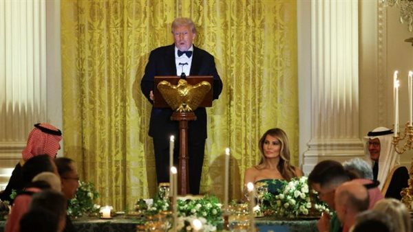 ترامب خلال حفل العشاء