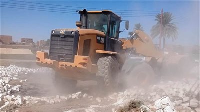 إزالة 441 حالة تعدٍ بمساحة 204 آلاف متر مربع ضمن المرحلة الثالثة للموجة الـ27 بأسوان