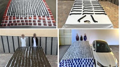 ضبط ربة منزل وعاطل بتهمة إدارة بؤرة للإتجار بالمخدرات بعزبة السوق في بنها