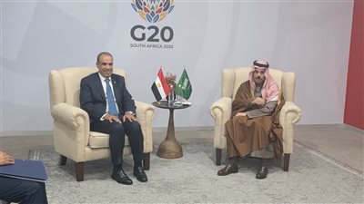 وزير الخارجية يلتقي نظيره السعودي على هامش أعمال قمة مجموعة العشرين بجوهانسبرج