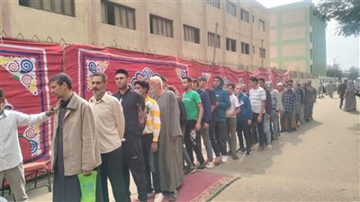 إقبال جماهيري على اللجان الانتخابية بمدينة قها في أول أيام التصويت بالقليوبية