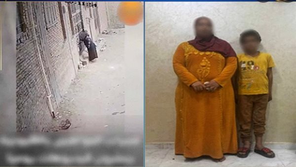 المتهمة ونجلها -