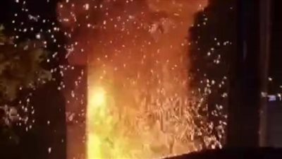 السيطرة على حريق نشب في محول كهربائي بالبحيرة