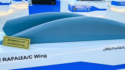 صناعة مصرية.. مصر تعرض أجزاء من الطائرة رافال في إيديكس 2025