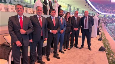 وزير الشباب والرياضة يشهد حفل افتتاح بطولة كأس العرب في قطر