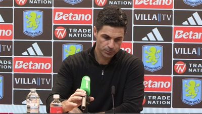 أول تعليق من أرتيتا عقب الخسارة من أستون فيلا في الدوري الإنجليزي