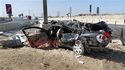 أسماء المصابين وحالتهم الصحية بحادث تصادم سيارة نقل بأخرى ملاكي بطريق شبرا بنها الحر