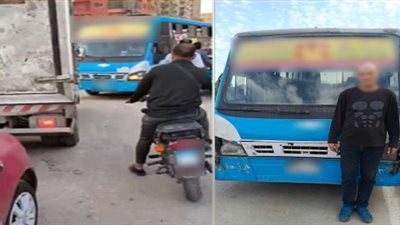 القبض على سائق سيارة نقل جماعي للسير عكس الاتجاه بالجيزة